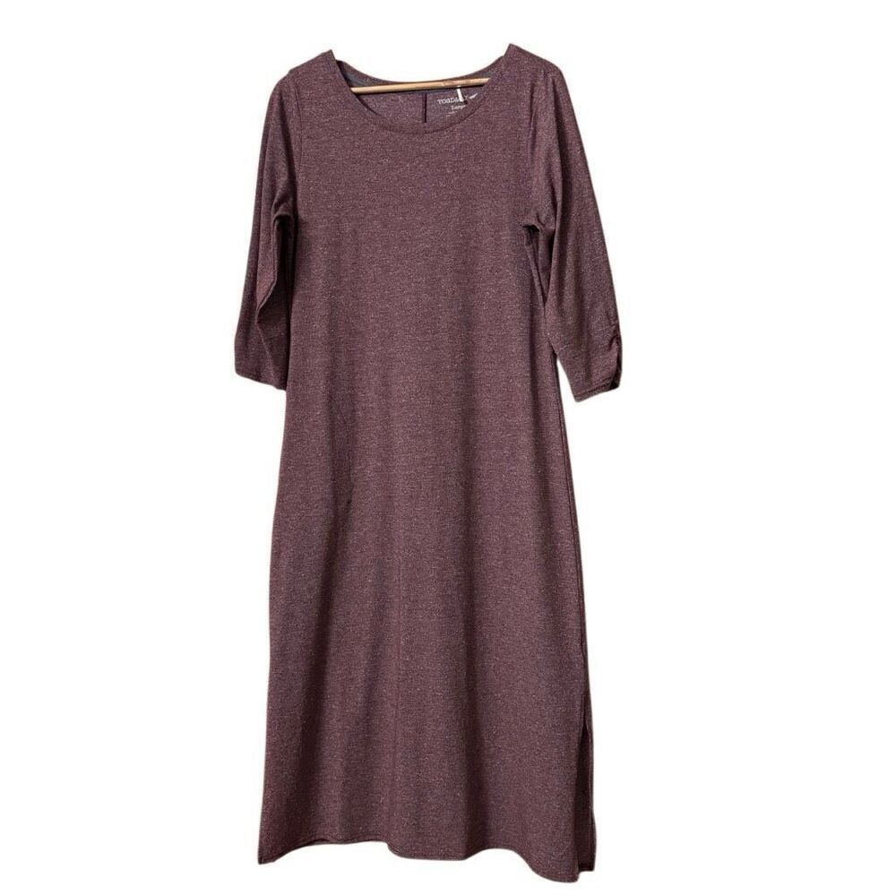 Toad&Co Heathered Mauve Midi Dress